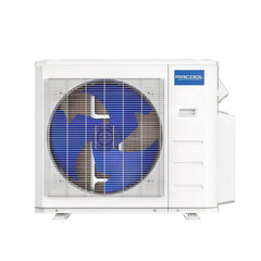 MRCOOL DIY Multi-Zone condenser outdoor air conditioning unit with blue fan