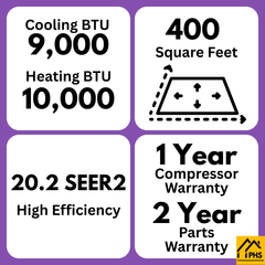 MRCOOL DIY 5th Gen EasyPro 9,000 BTU Single Zone Mini Split Complete System 115V with 16 ft. DIY Quick Connect Line Set and DIYPRO Cable | SYSTEM SET