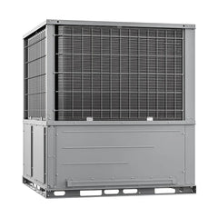 MRCOOL 2 ton Universal heat pump package unit, gray exterior, front side view