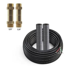 MRCOOL couplers and 75 ft communication wire with 3/8 and 5/8 line set for HVAC systems