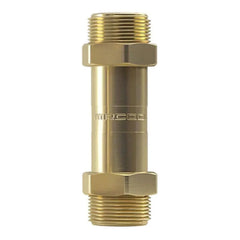 MRCOOL brass line set coupler fitting with threaded ends for HVAC systems