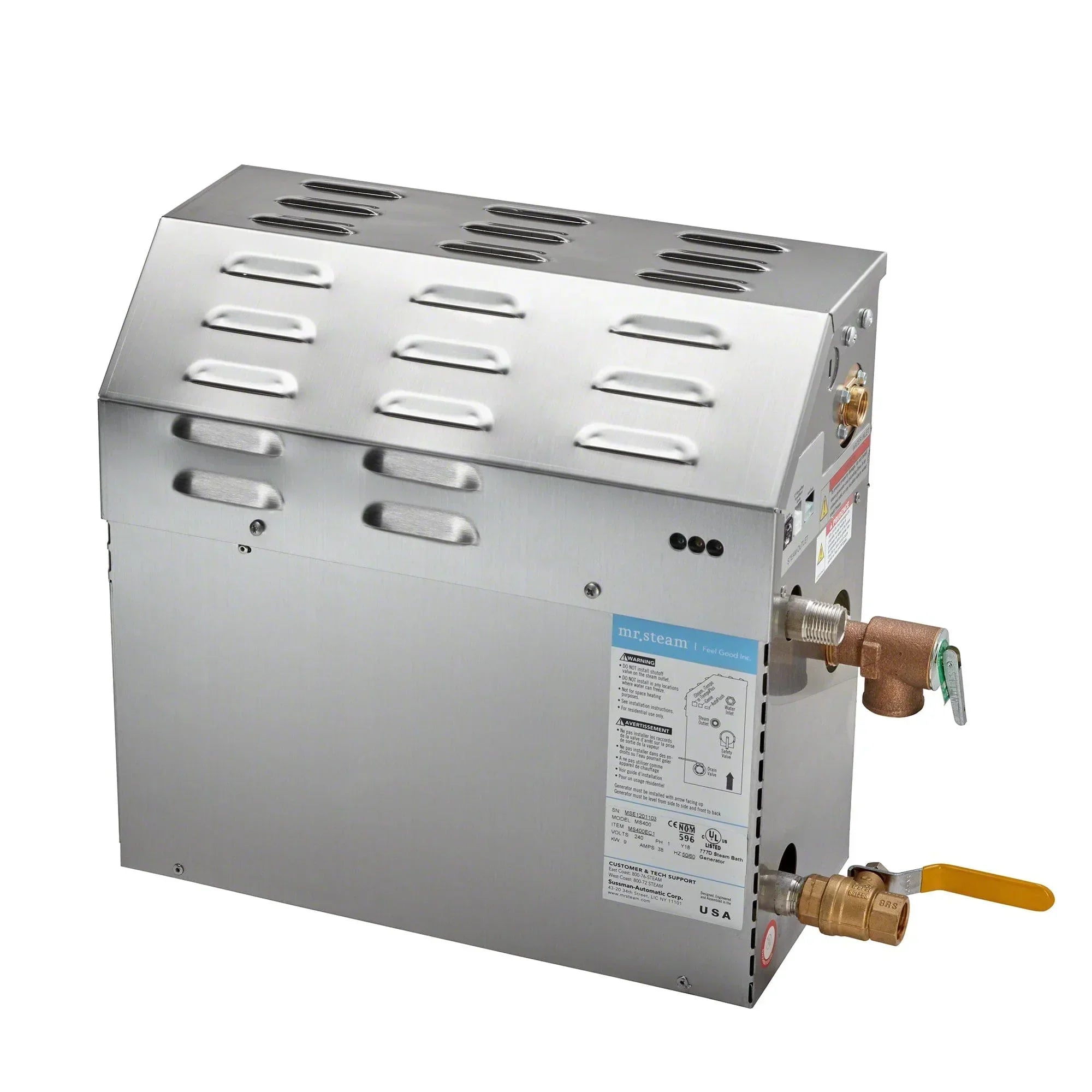 Mr. Steam MS (iTempo) 6 kW (6000 W) Steam Shower Generator Package with iTempo Control - Green Vista Living