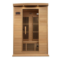 Maxxus 2 Person Near Zero EMF FAR IR Sauna (MX-K206-01-ZF HEM)