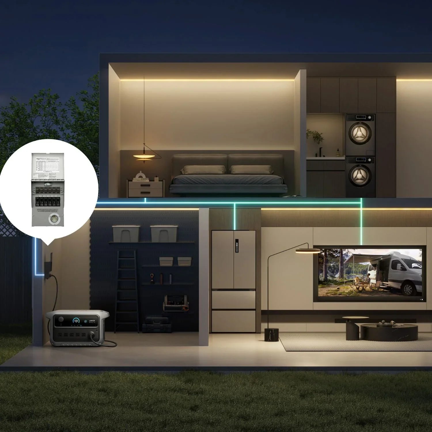 Anker SOLIX C2000 Gen 2 Portable Power Station | 2048Wh | 2400W | 800W Solar Input - Green Vista Living