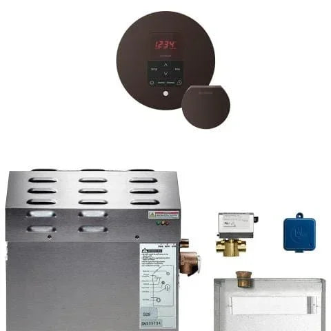 Mr.Steam Butler 7.5kW Steam Shower Generator Package with iTempoPlus Control in Round Oil-Rubbed Bronze - Green Vista Living