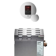 Mr.Steam 9kW Steam Shower Generator Package with iTempo Control in Round, Polished Chrome - Green Vista Living