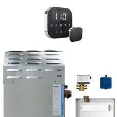 Mr.Steam Super AirButler 12kW Steam Shower Generator Package with AirTempo Control in Black Polished Chrome - Green Vista Living