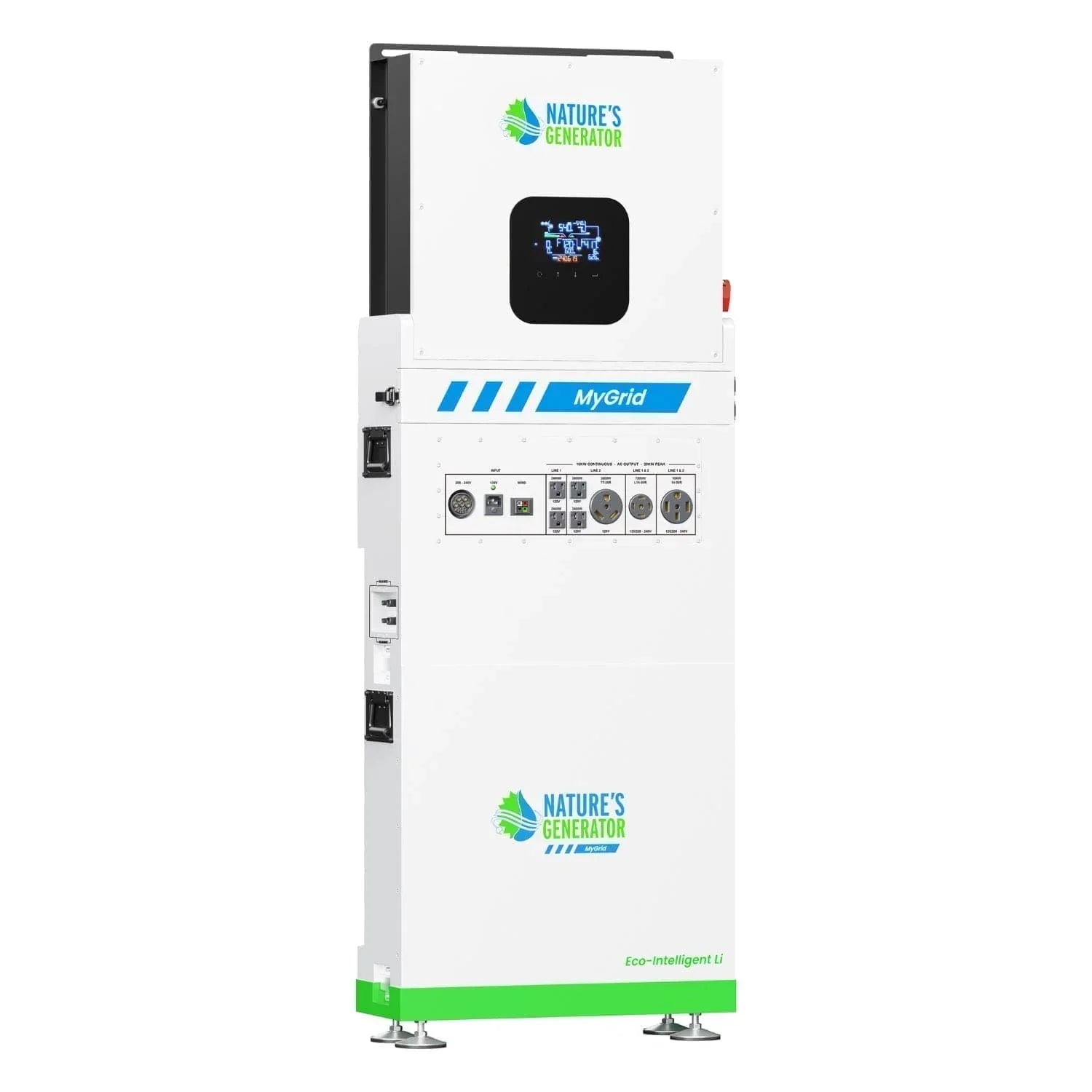 Nature's Generator MyGrid 10K with Transfer Switch for House Battery Backup - Green Vista Living