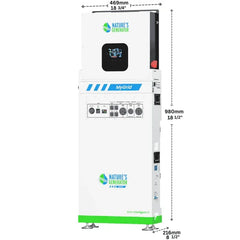 Nature's Generator MyGrid 10K with Transfer Switch for House Battery Backup - Green Vista Living
