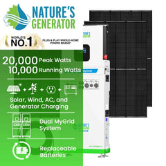 Nature's Generator MyGrid 10K Solar Generator for Home - Green Vista Living