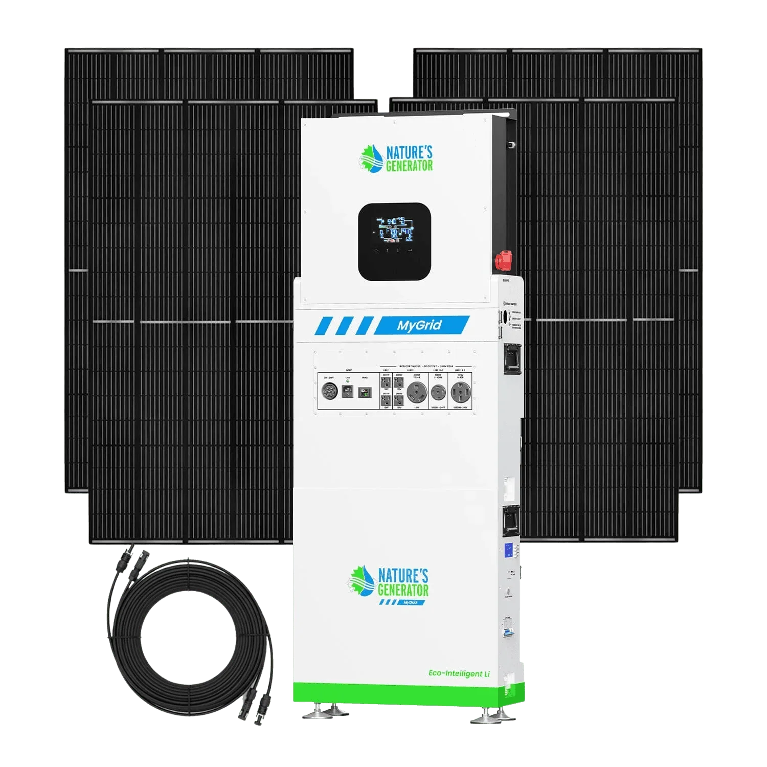 Nature's Generator MyGrid 10K Solar Generator for Home - Green Vista Living
