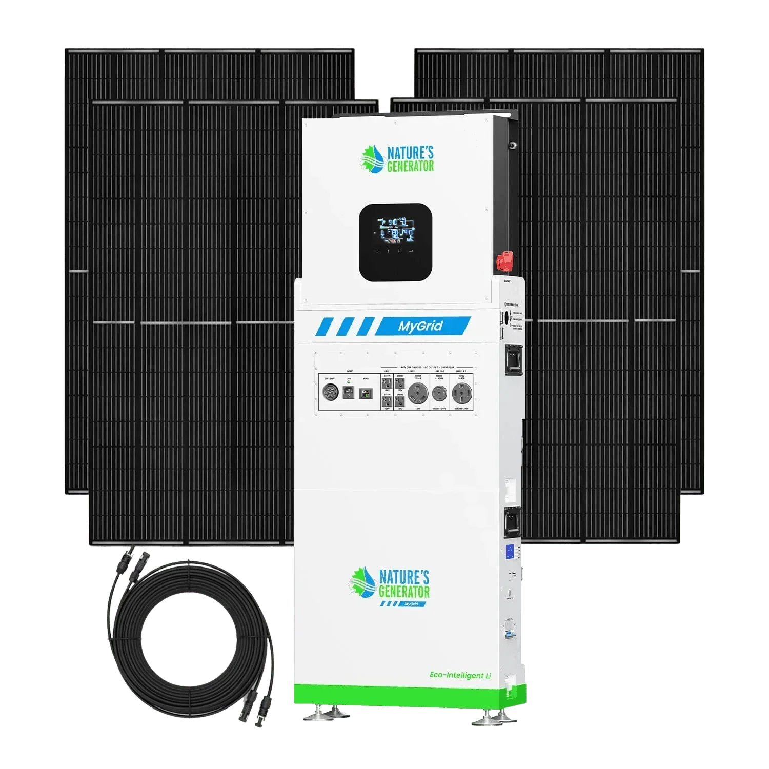 Nature's Generator MyGrid 10K Solar Generator for Home - Green Vista Living