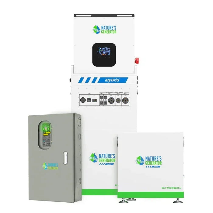 Nature's Generator MyGrid 10K with Transfer Switch for House Battery Backup - Green Vista Living