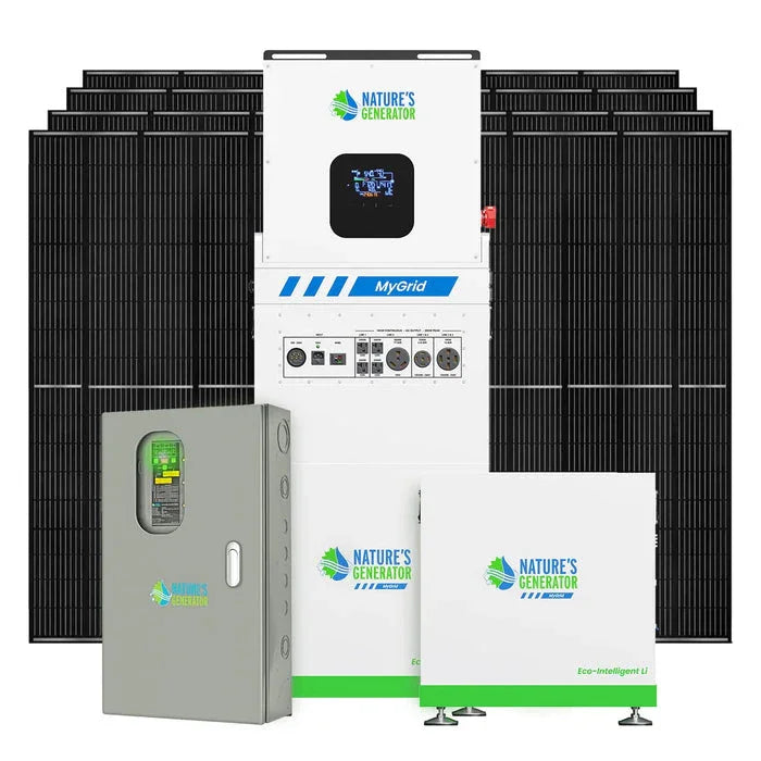 Nature's Generator MyGrid 10K with Transfer Switch for House Battery Backup - Green Vista Living
