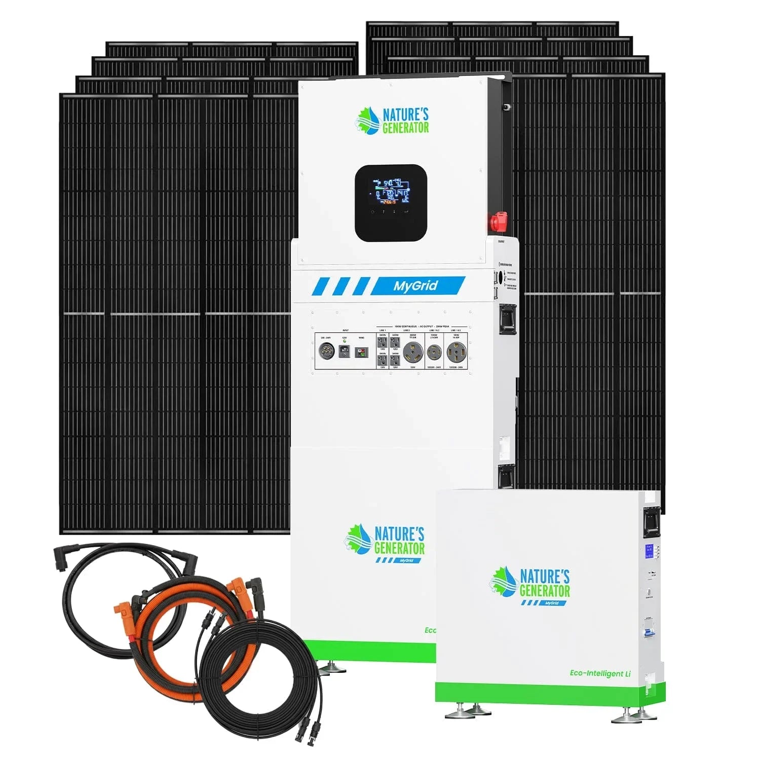 Nature's Generator MyGrid 10K Solar Generator for Home - Green Vista Living