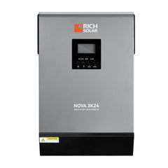 Rich Solar NOVA MAX 3K | 3000W 24V Hybrid Inverter for RVs, Trailers, Campers, Vans, Trucks, Overlanders, Boats - Green Vista Living