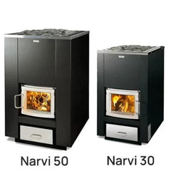 Narvi 30/50 Wood-Burning Sauna Stove, Up to 50kW - Green Vista Living