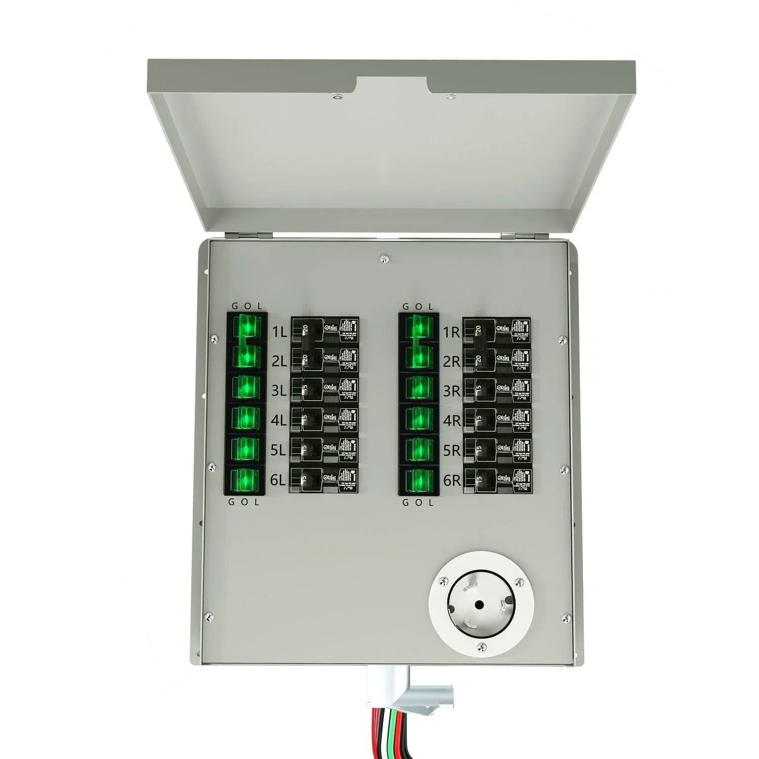Nature's Generator 12-Circuit 120/240V 50A Non-Automatic Transfer Switch - Green Vista Living
