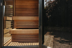 Thermasol Nordic Misty - Dark Nordic Spruce, 2-6 Person, Outdoor Sauna - Green Vista Living