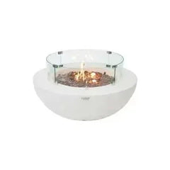 Elementi - Lunar Fire Bowl Cream White - Propane - Green Vista Living