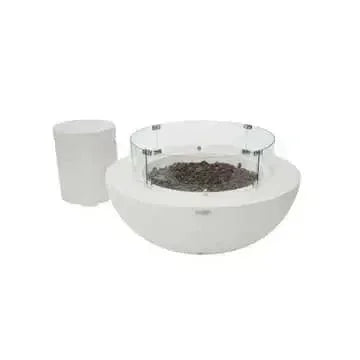 Elementi - Lunar Fire Bowl Cream White - Natural Gas - Green Vista Living
