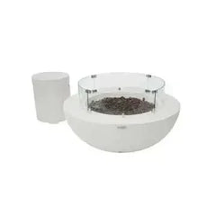 Elementi - Lunar Fire Bowl Cream White - Propane - Green Vista Living