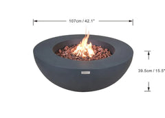 Elementi 42-Inch Lunar Bowl Fire Table OFG101