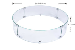 Elementi Wind Screen for Pacaya, Nimes and Colosseo Fire Tables - Green Vista Living