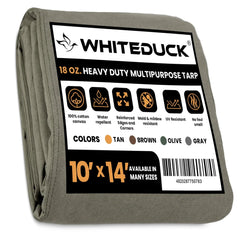 18 oz. 100% Cotton Canvas Tarp - Green Vista Living