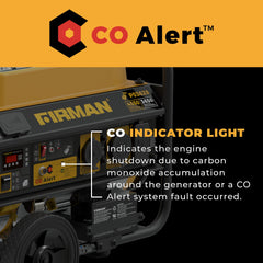FIRMAN Power Equipment Gas Portable Generator 4550/3650W Remote Start with CO Alert