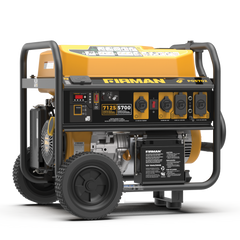FIRMAN Power Equipment Gas Portable Generator 7125W Remote Start 120/240V