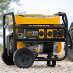 FIRMAN Power Equipment Gas Portable Generator 7125W Recoil Start 120/240V
