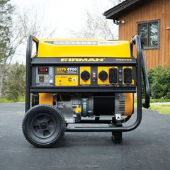 FIRMAN Power Equipment Gas Portable Generator 8375/6700W Recoil Start 120/240V With CO Alert