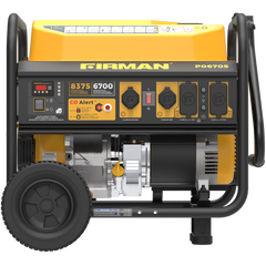 FIRMAN Power Equipment Gas Portable Generator 8375/6700W Recoil Start 120/240V With CO Alert