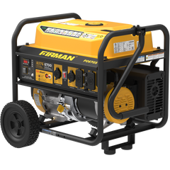 FIRMAN Power Equipment Gas Portable Generator 8375/6700W Recoil Start 120/240V With CO Alert