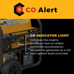 FIRMAN Power Equipment GAS PORTABLE GENERATOR 8375/6700W REMOTE START WITH CO ALERT