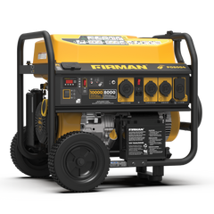 FIRMAN Power Equipment Gas Portable Generator 10000W Remote Start 120/240V