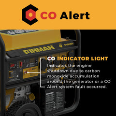 FIRMAN Power Equipment Gas Portable Generator 10000/8000W Remote Start 120/240V with CO Alert