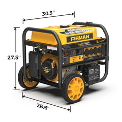 FIRMAN Power Equipment Gas Portable Generator 11400W Remote Start 120/240V with CO alert
