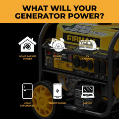 FIRMAN Power Equipment GAS PORTABLE GENERATOR 11600/9300W REMOTE START 120/240V WITH CO ALERT