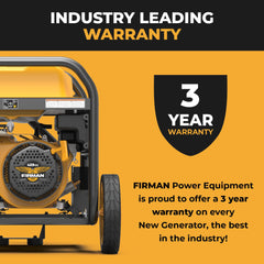 FIRMAN Power Equipment GAS PORTABLE GENERATOR 11600/9300W REMOTE START 120/240V WITH CO ALERT