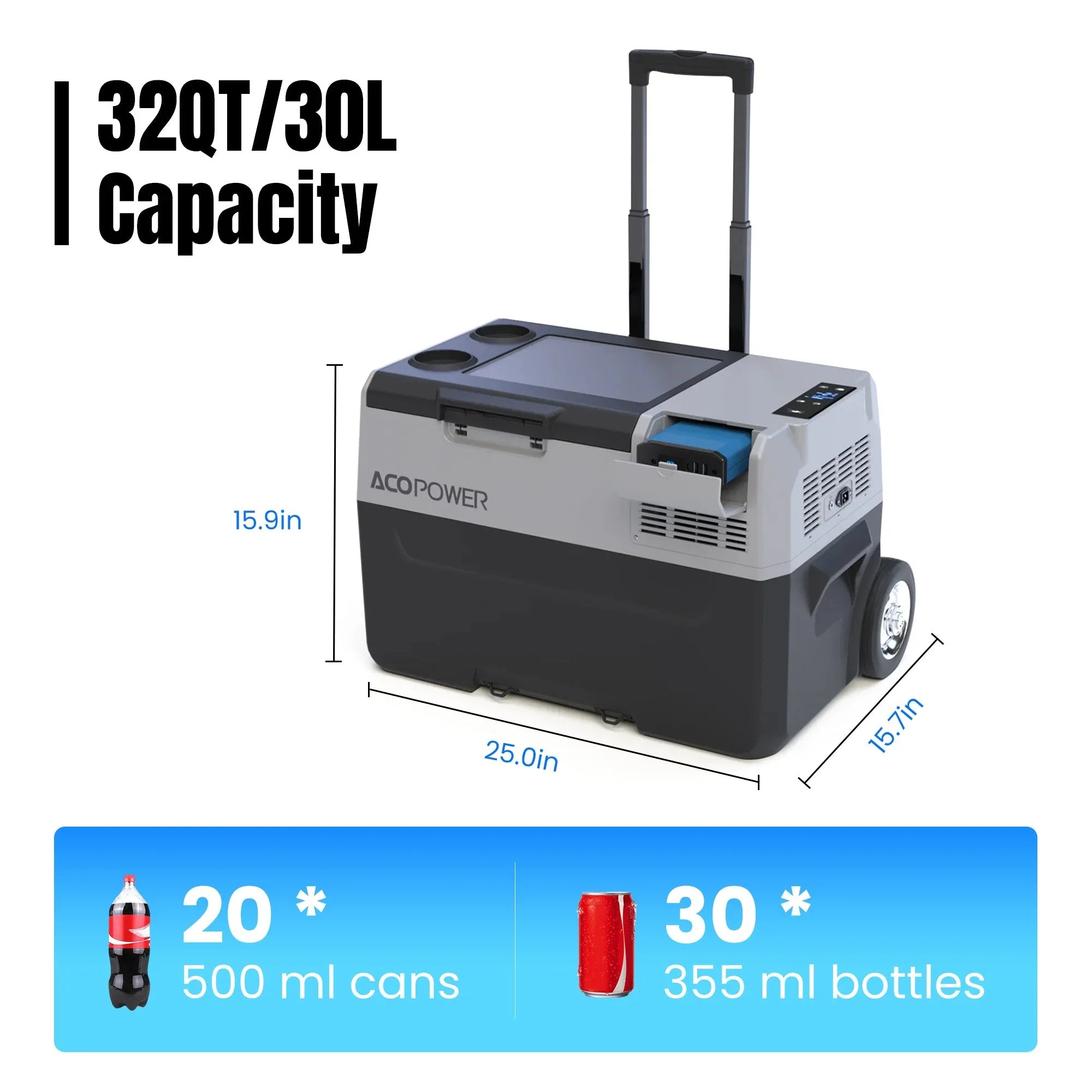ACOPOWER LiONCooler Pro Portable Solar Fridge Freezer——30L,40L,50L - Green Vista Living