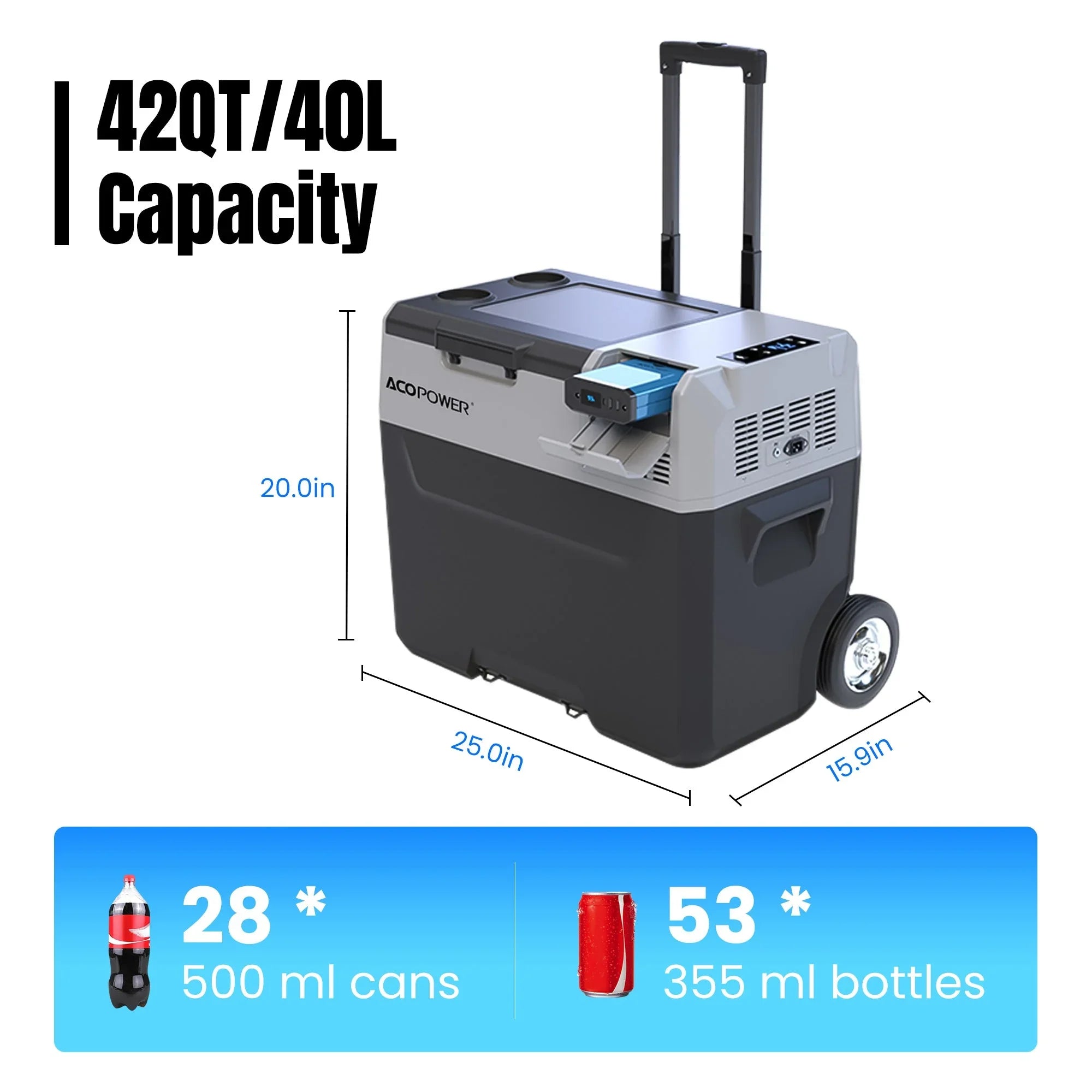 ACOPOWER LiONCooler Pro Portable Solar Fridge Freezer——30L,40L,50L - Green Vista Living