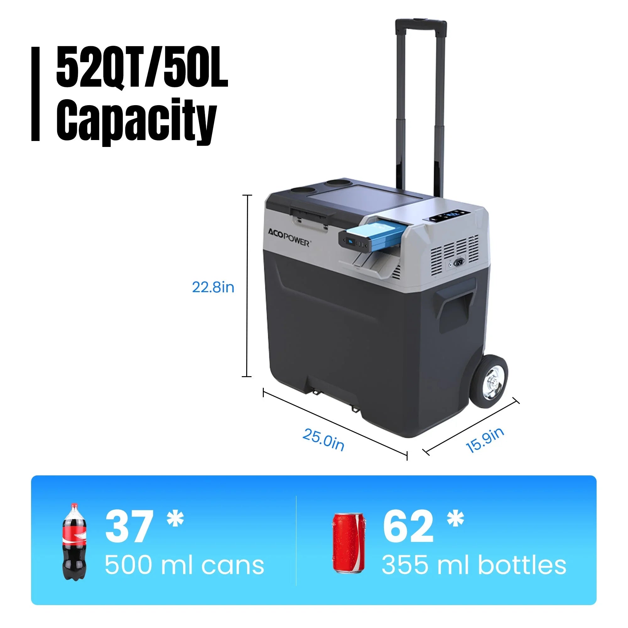ACOPOWER LiONCooler Pro Portable Solar Fridge Freezer——30L,40L,50L - Green Vista Living