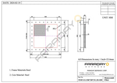 Faraday Defense 12×12 Honeycomb EMC Vent