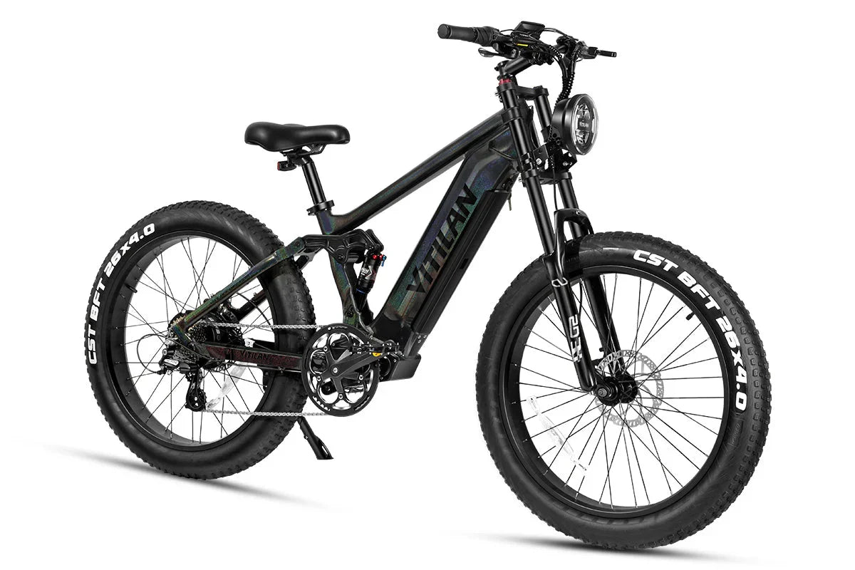 Vitilan T7PRO Full Suspension Mountain E-bike - Green Vista Living