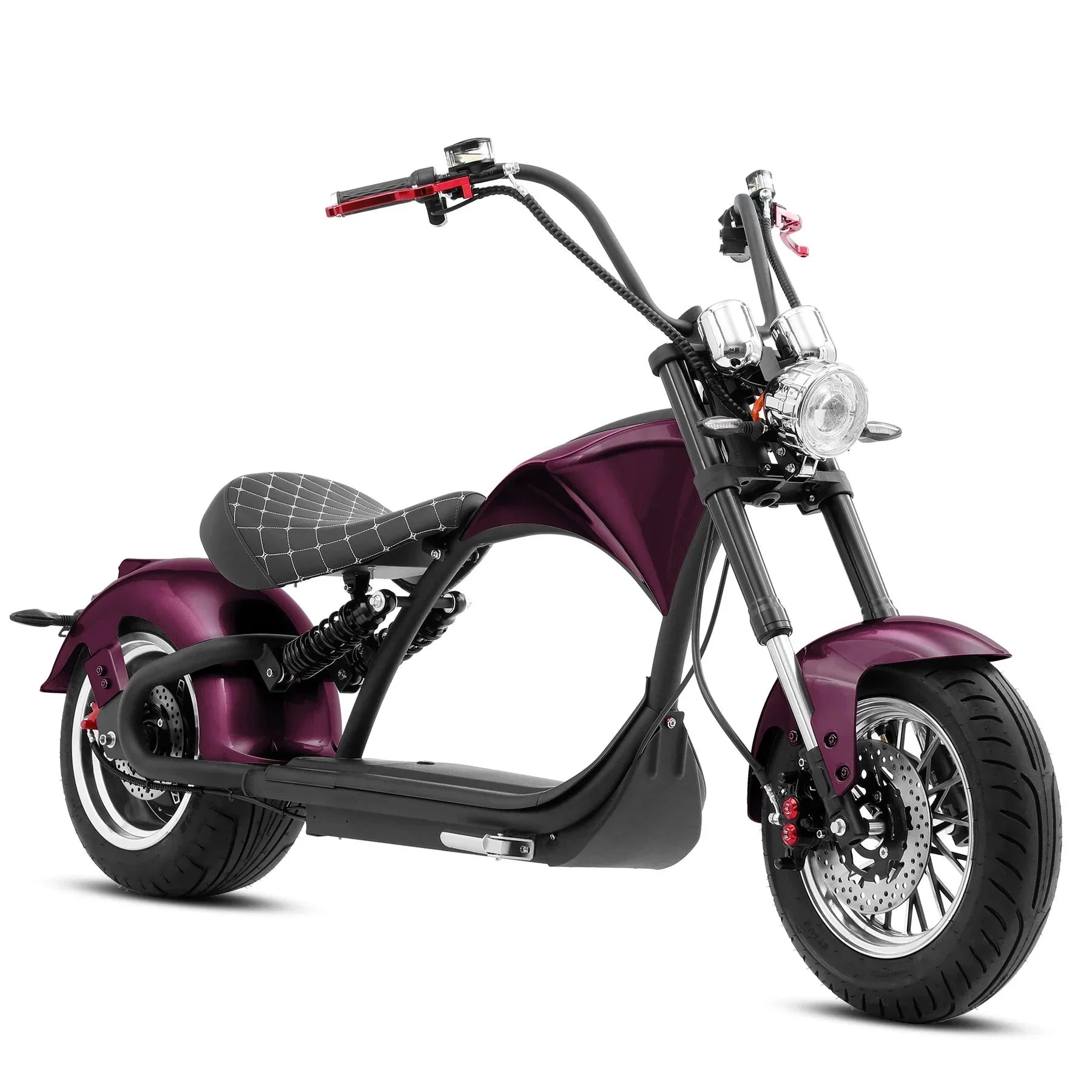 LinksEride M1P Citycoco 2000W 60V 30Ah Full Suspension Fat Tire Lithium Electric Scooter - Green Vista Living