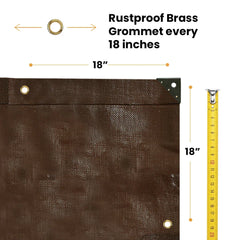 Super Heavy Duty Poly Tarp Cover Thick 16 Mil, 8 oz - Green Vista Living