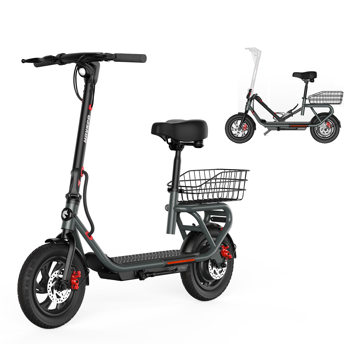 HOVSCO Porto Max Electric Scooter For Commute & Grocery Shopping - Green Vista Living
