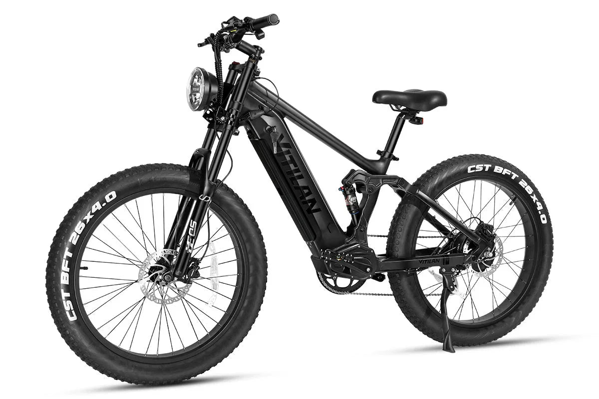 Vitilan T7PRO Full Suspension Mountain E-bike - Green Vista Living
